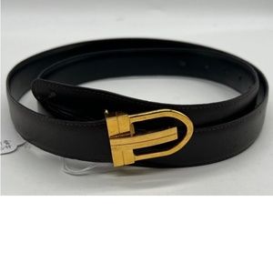 S.T. Dupont Men's Brown/Black Reversible Leather Belt 38"-46"